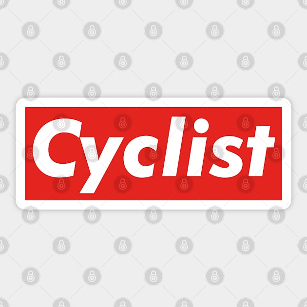 Cyclist Sticker by esskay1000